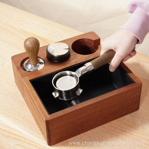 Multi-function Coffee Grind Container Espresso Knock Box